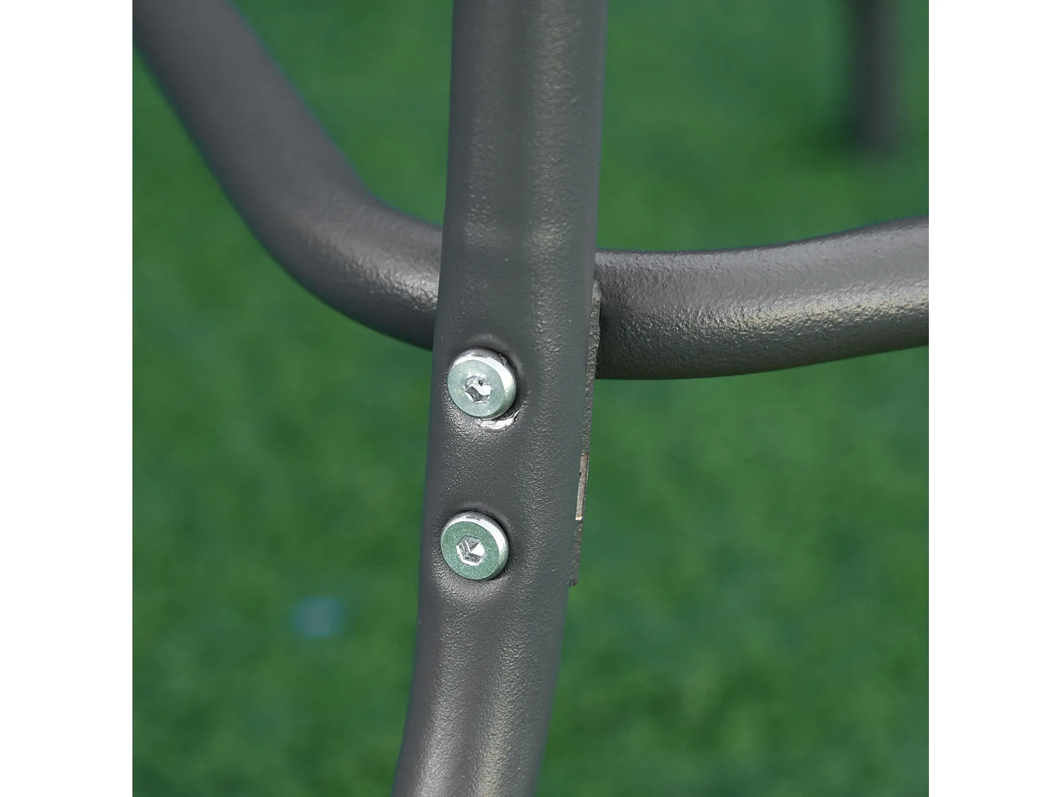 Mesa de jardín gris carbón 120x80x70cm Outsunny