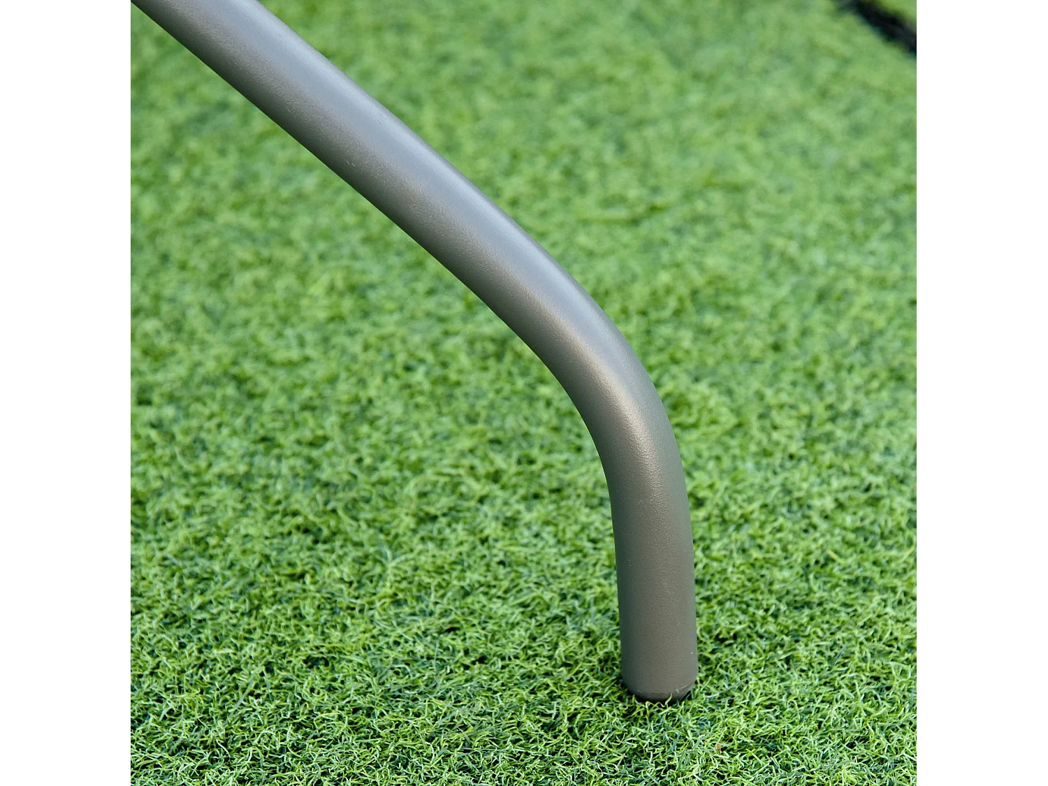 Mesa de jardín gris carbón 120x80x70cm Outsunny