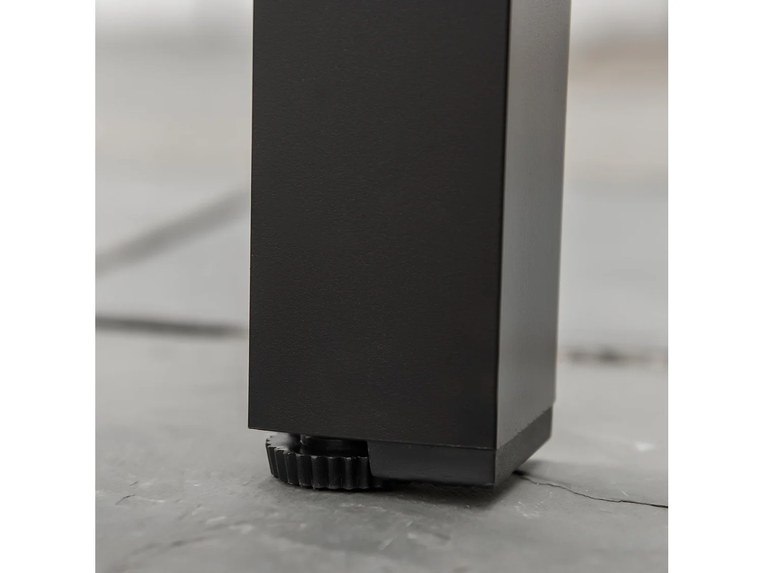 Mesa de jardín negro 140x90x74 cm Outsunny