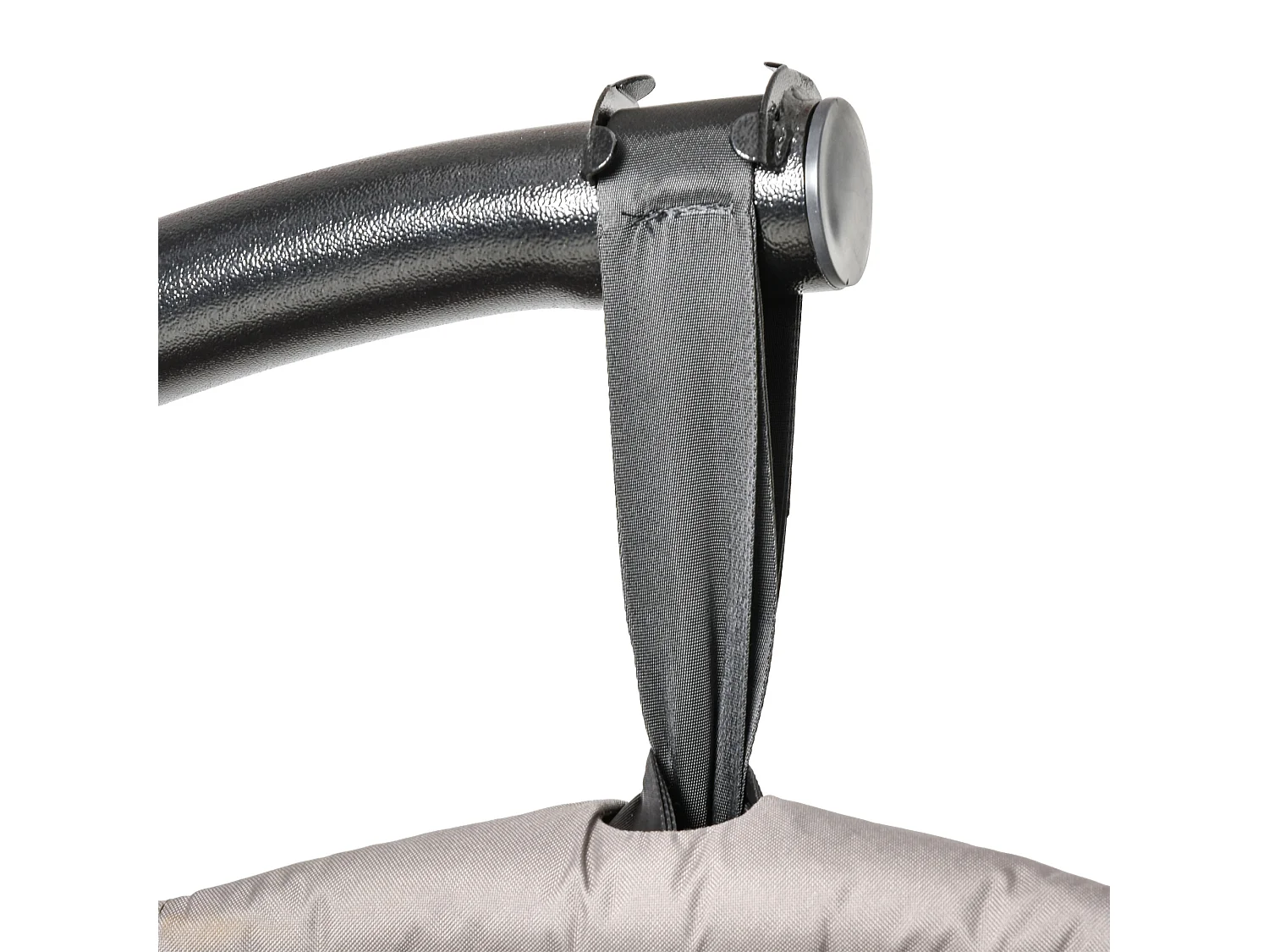 Silla colgante con soporte arena 126x96x172 cm Outsunny