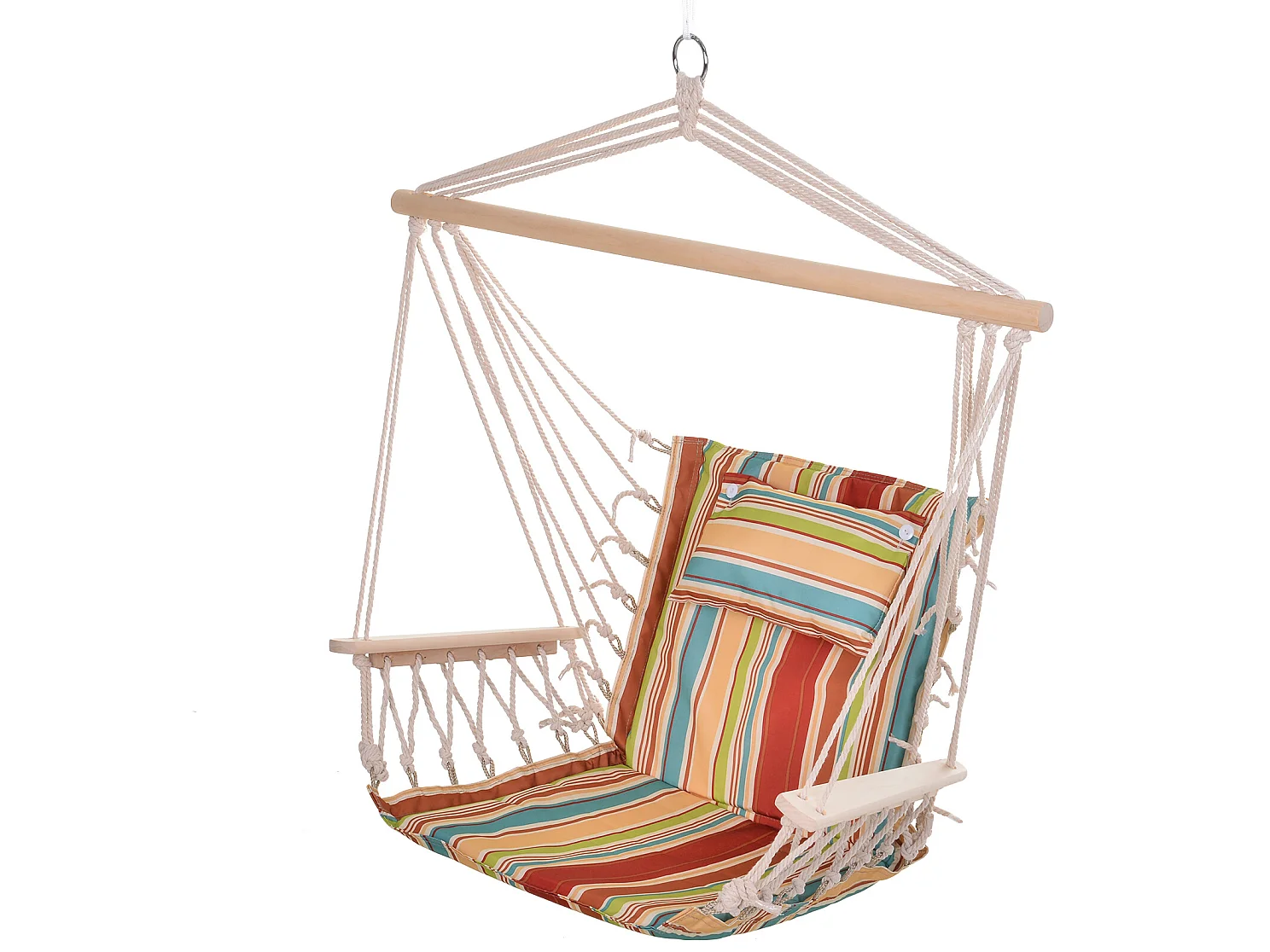 Silla colgante multi color 100x106 cm Outsunny