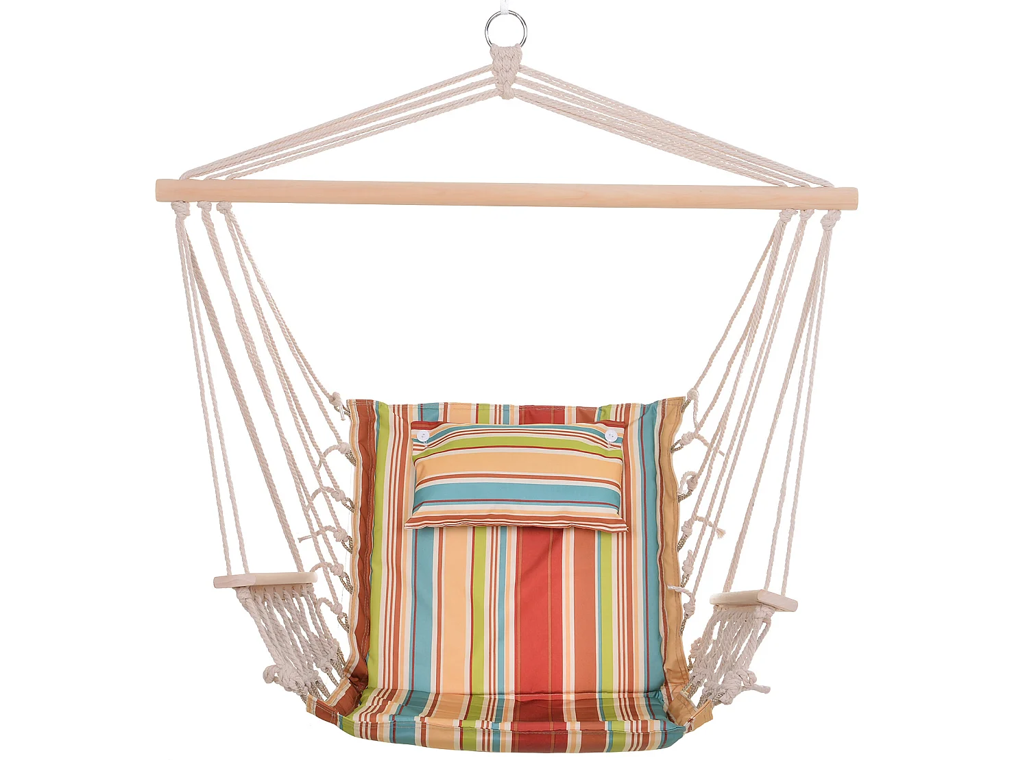 Silla colgante multi color 100x106 cm Outsunny