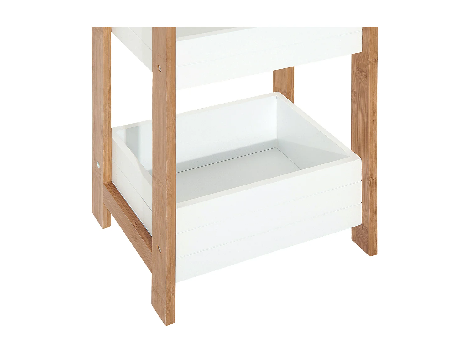 Estantería de baño blanco y natural 27,5x20,8x74 cm HOMCOM