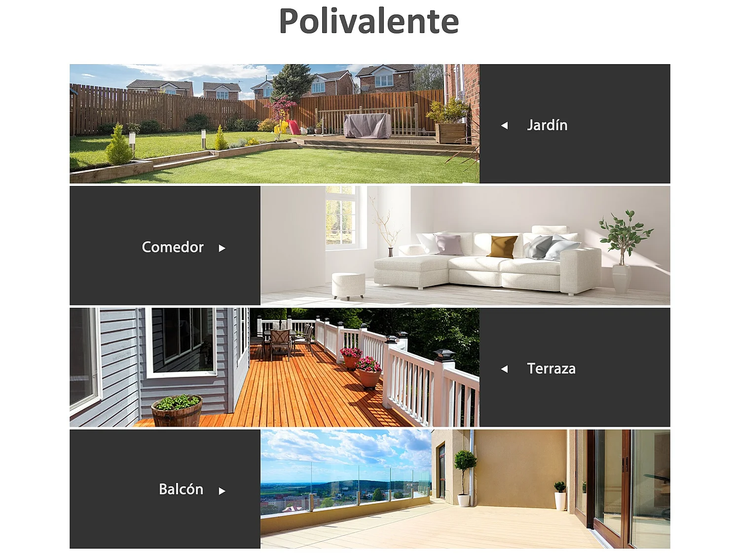 Mesa auxiliar de cristal negro 68.5x68.5x84 cm Outsunny