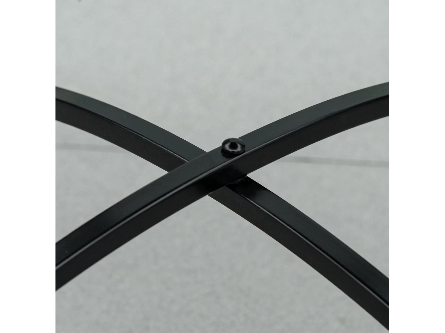 Mesa de jardín negro 60x60x71 cm Outsunny