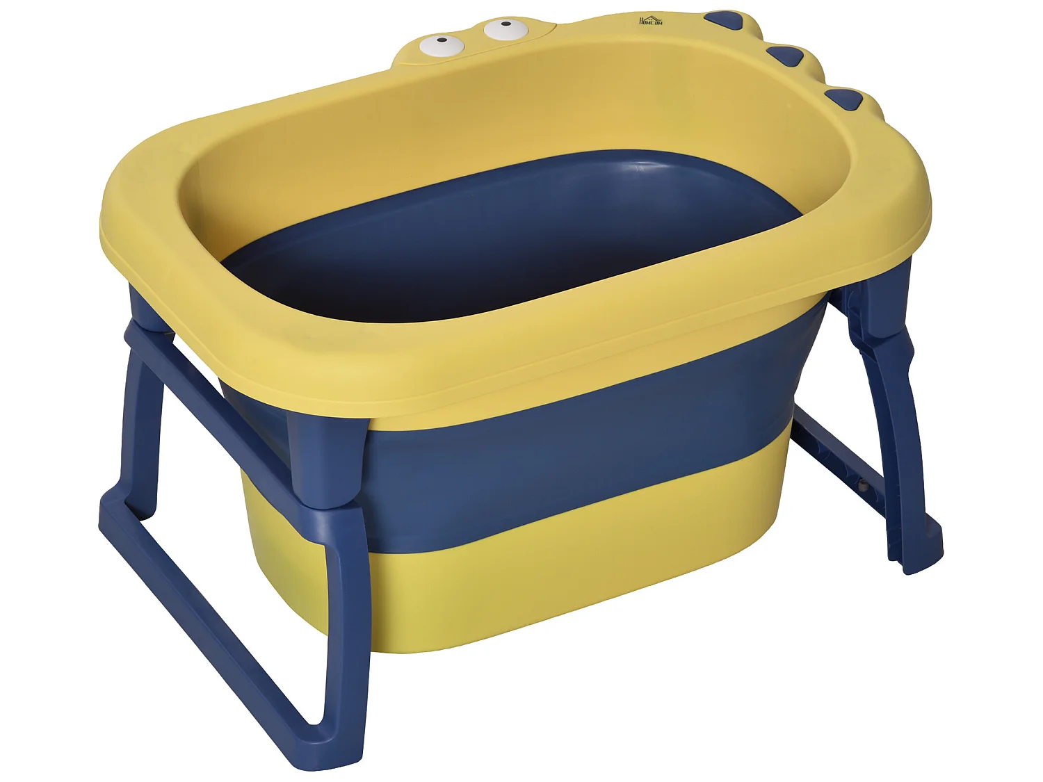 Bañera para bebé amarillo y azul 75.3x55.4x43 cm HOMCOM