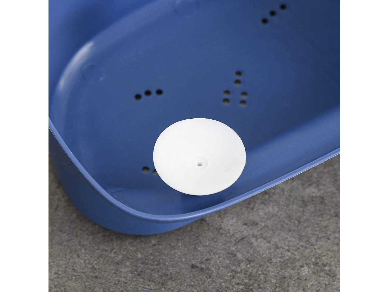 Bañera para bebé amarillo y azul 75.3x55.4x43 cm HOMCOM