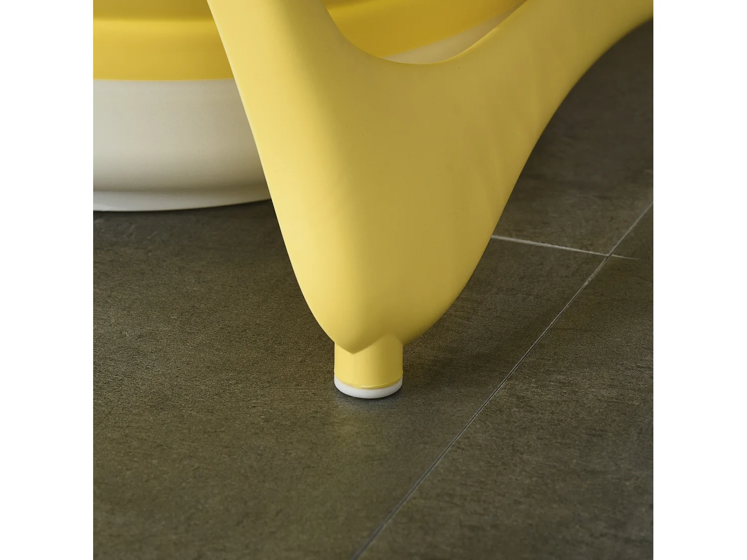 Bañera para bebé plegable amarillo 81.5x50.5x23.5 cm HOMCOM