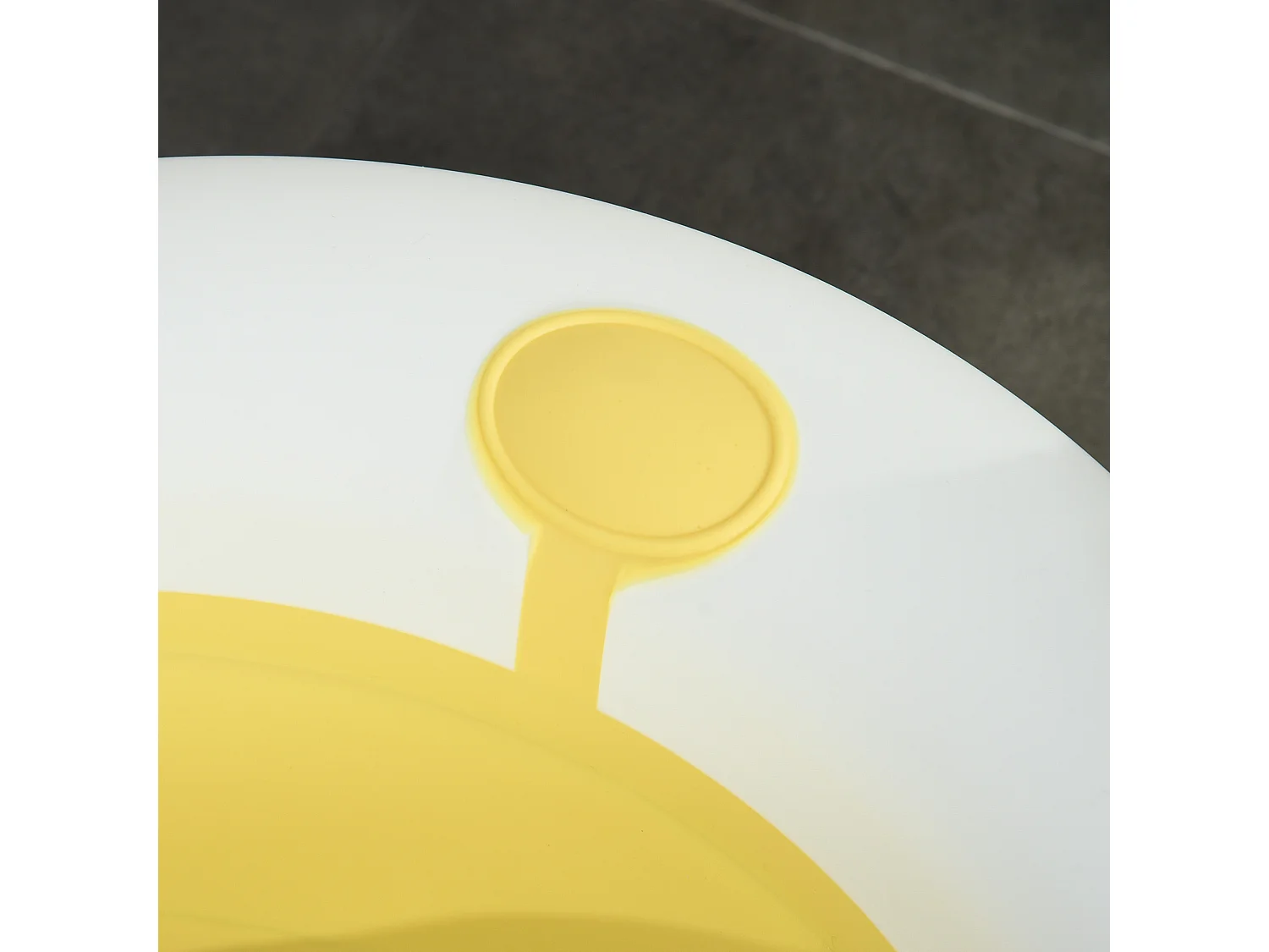 Bañera para bebé plegable amarillo 81.5x50.5x23.5 cm HOMCOM