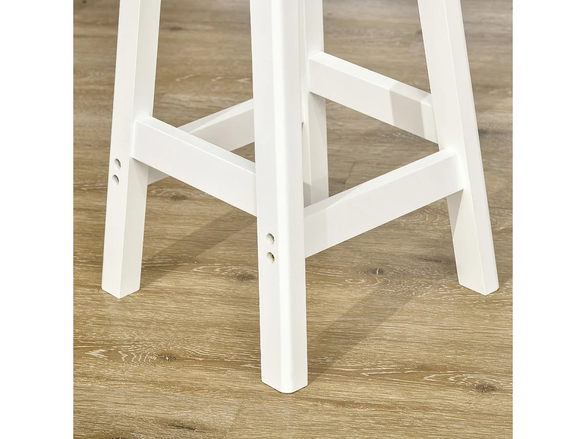 Conjunto de bar blanco y natural 119x38.5x88.5 cm HOMCOM