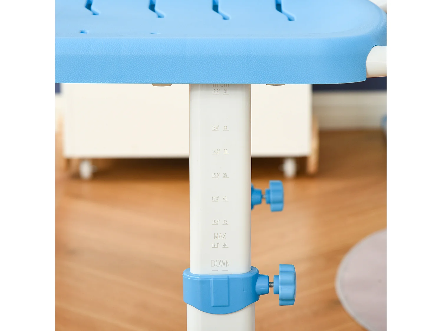 Pupitre infantil con silla azul 66x47x77 cm HOMCOM