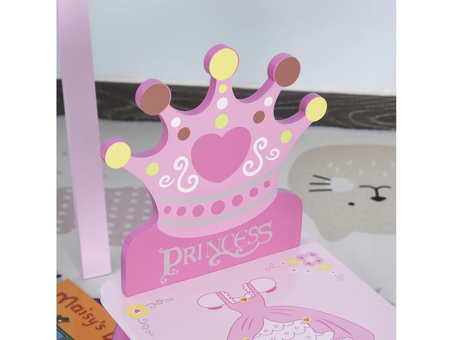 Juego de mesa y 2 sillas infantiles rosa 55x34x42 cm HOMCOM