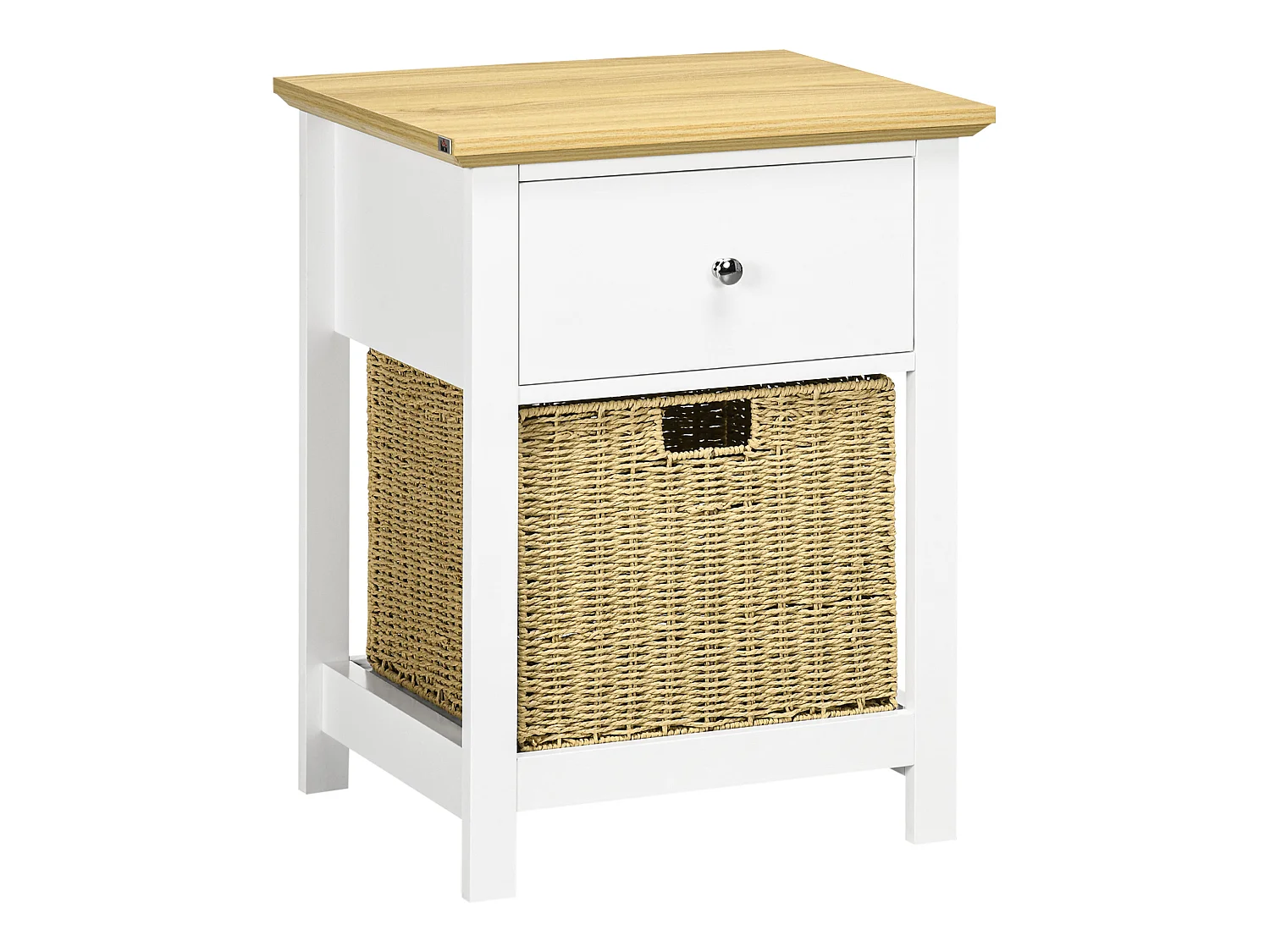 Mesita de noche blanco 49x39x64 cm HOMCOM