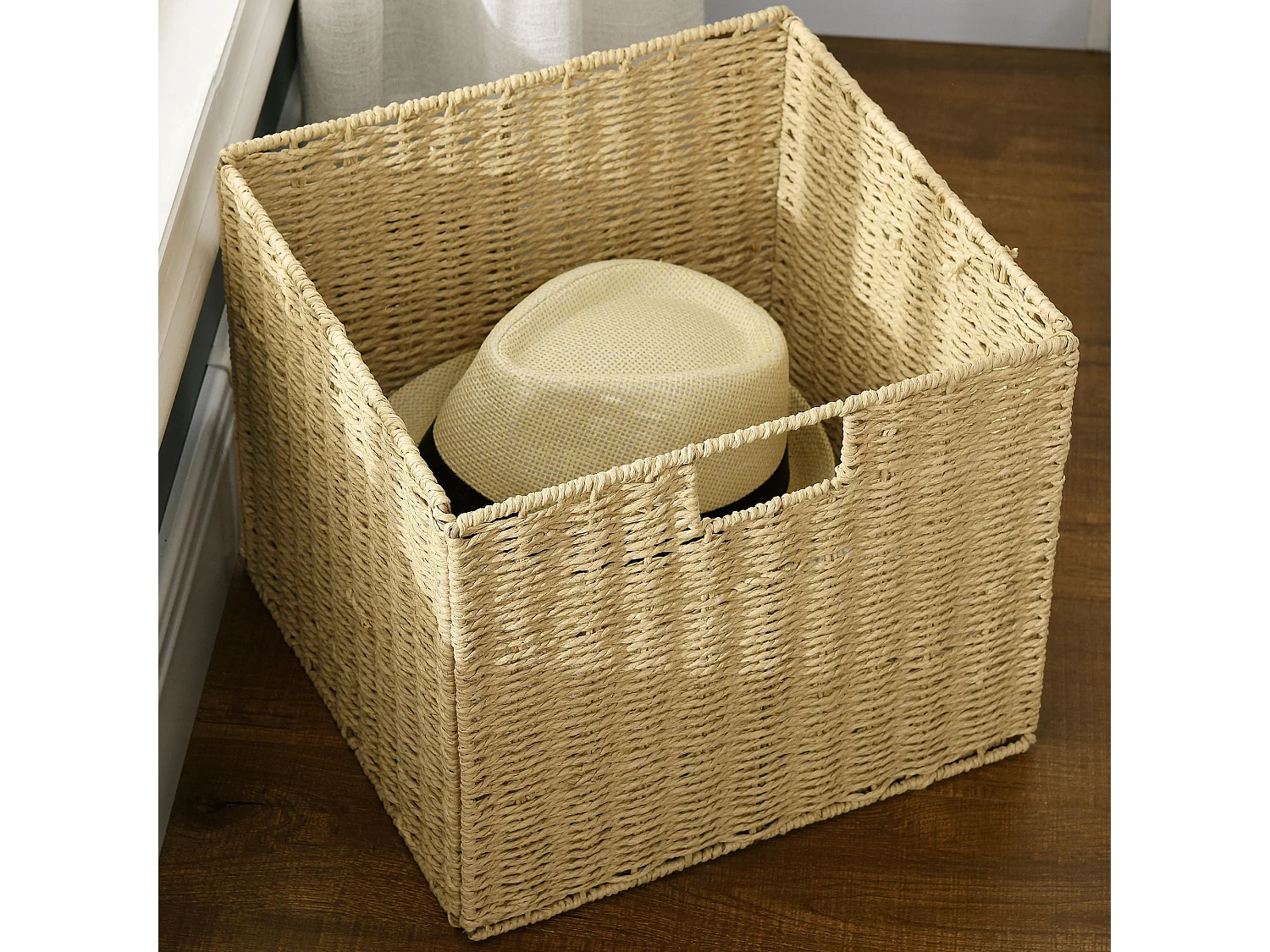 Mesita de noche blanco 49x39x64 cm HOMCOM