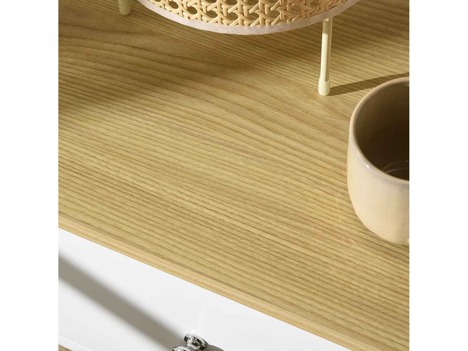 Mesita de noche blanco 49x39x64 cm HOMCOM