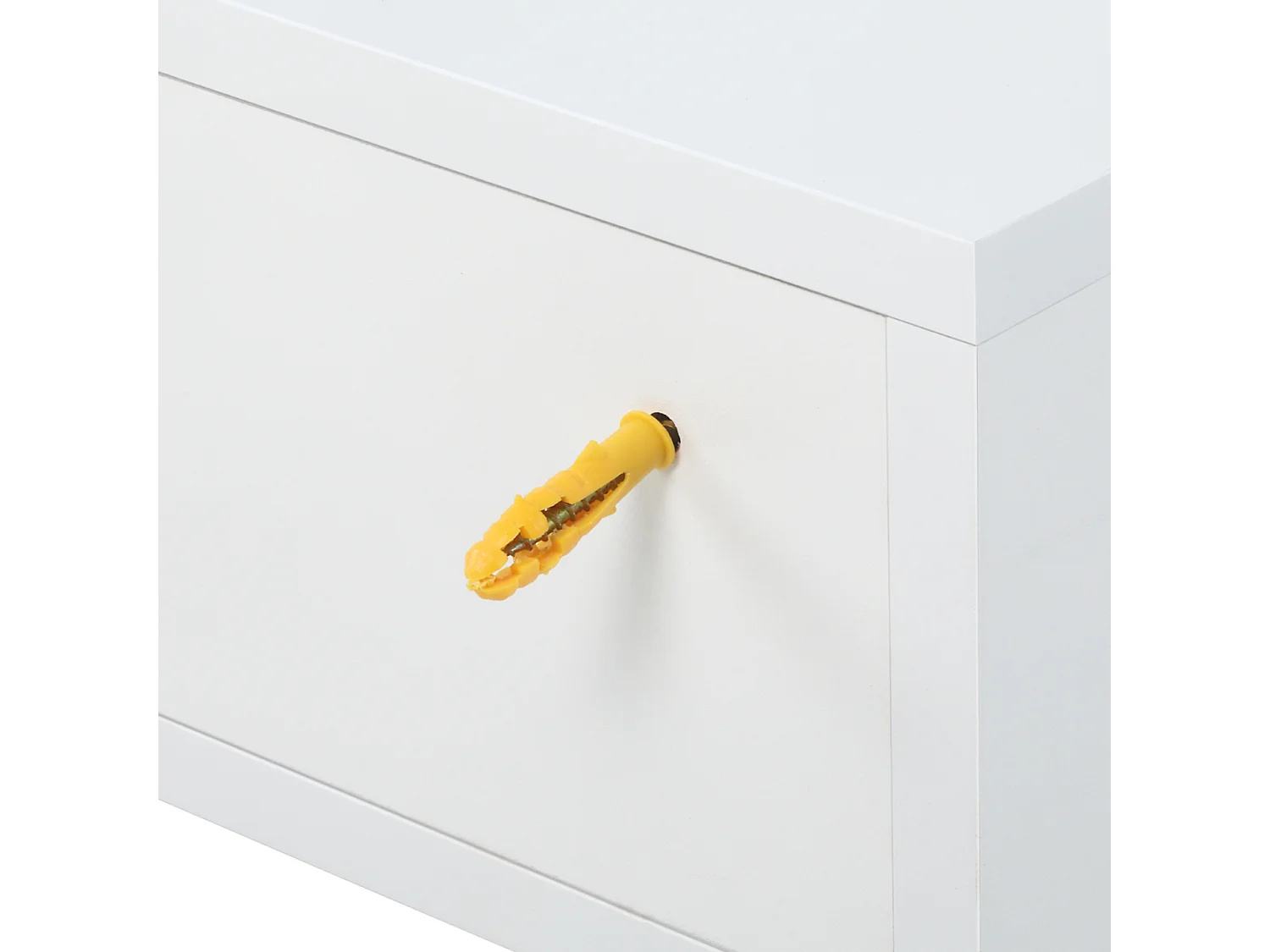 Mesitas de noche flotantes blanco 40x30x15 cm HOMCOM