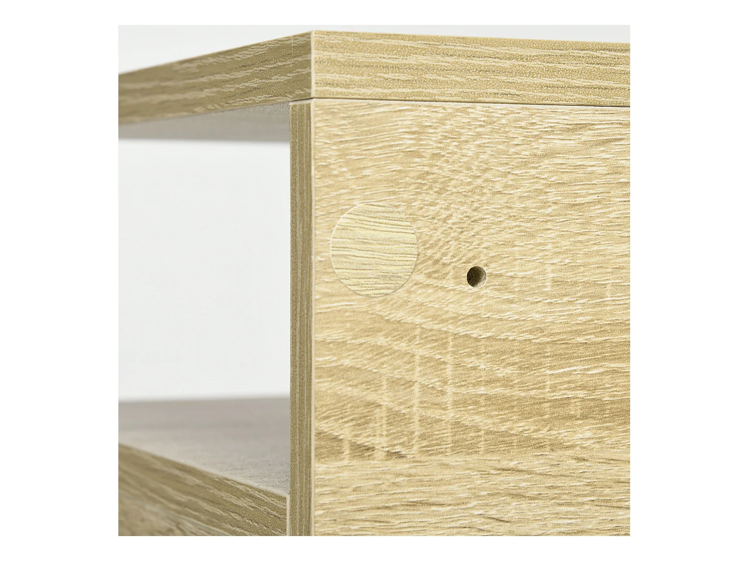 Set de 2 mesitas de noche roble 35x32x22.5 cm HOMCOM