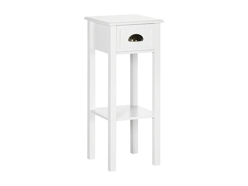 Mesa auxiliar white 30x30x75 cm HOMCOM