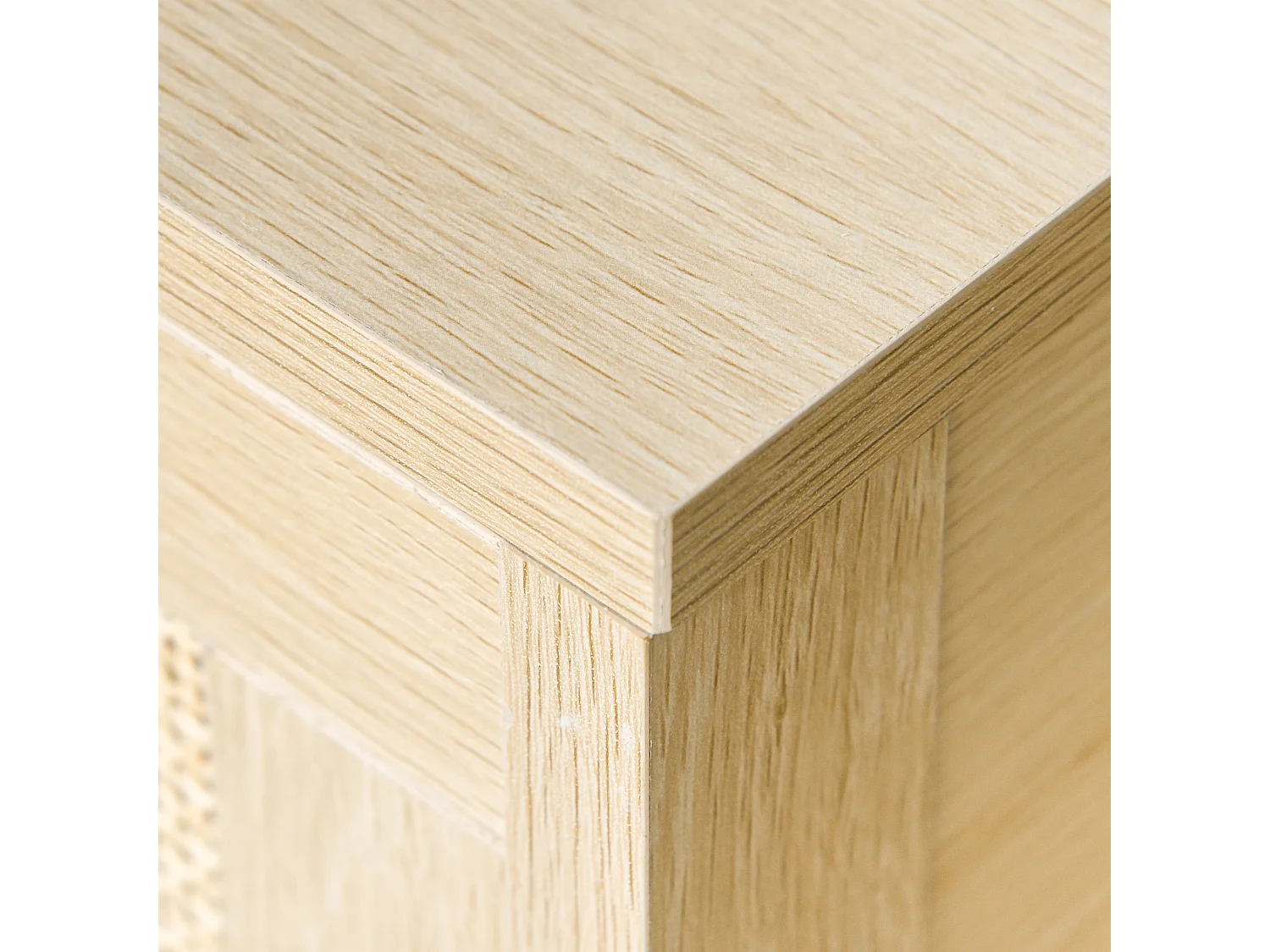 Mesita de noche madera natural 40x40x48 cm HOMCOM