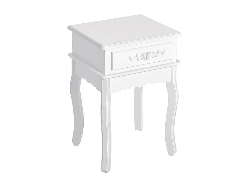 Mesita de noche blanco 40x35x60 cm HOMCOM