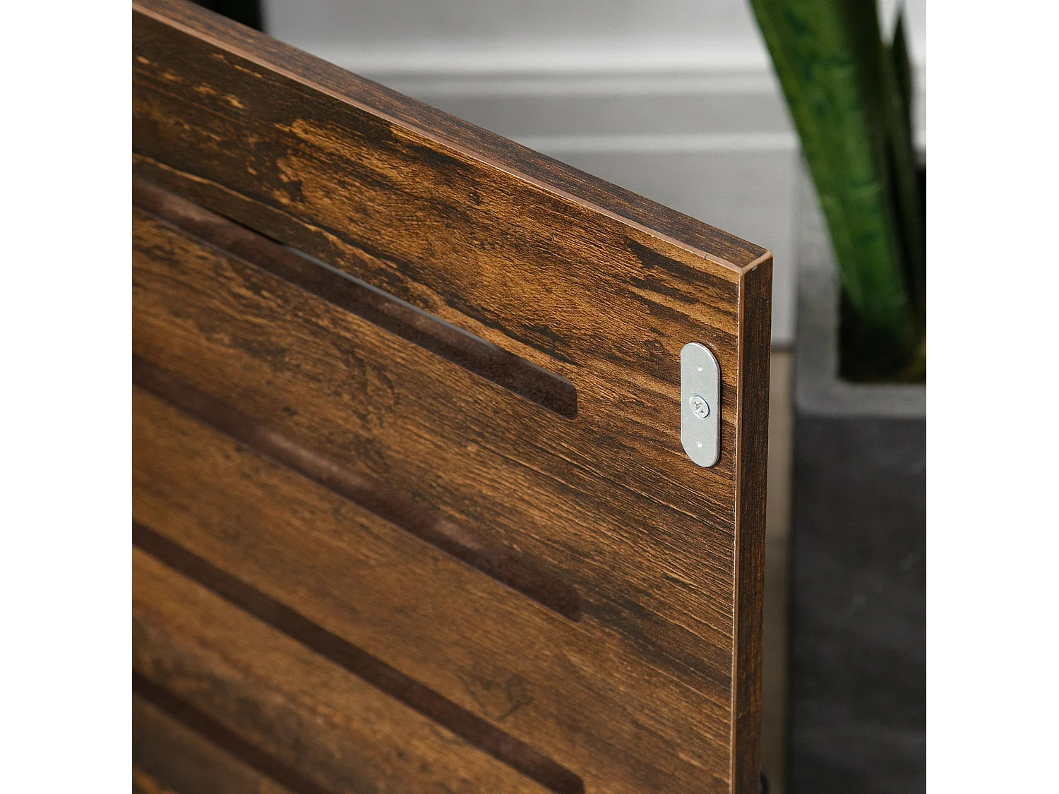 Mesilla de noche marrón 40x40x60 cm HOMCOM