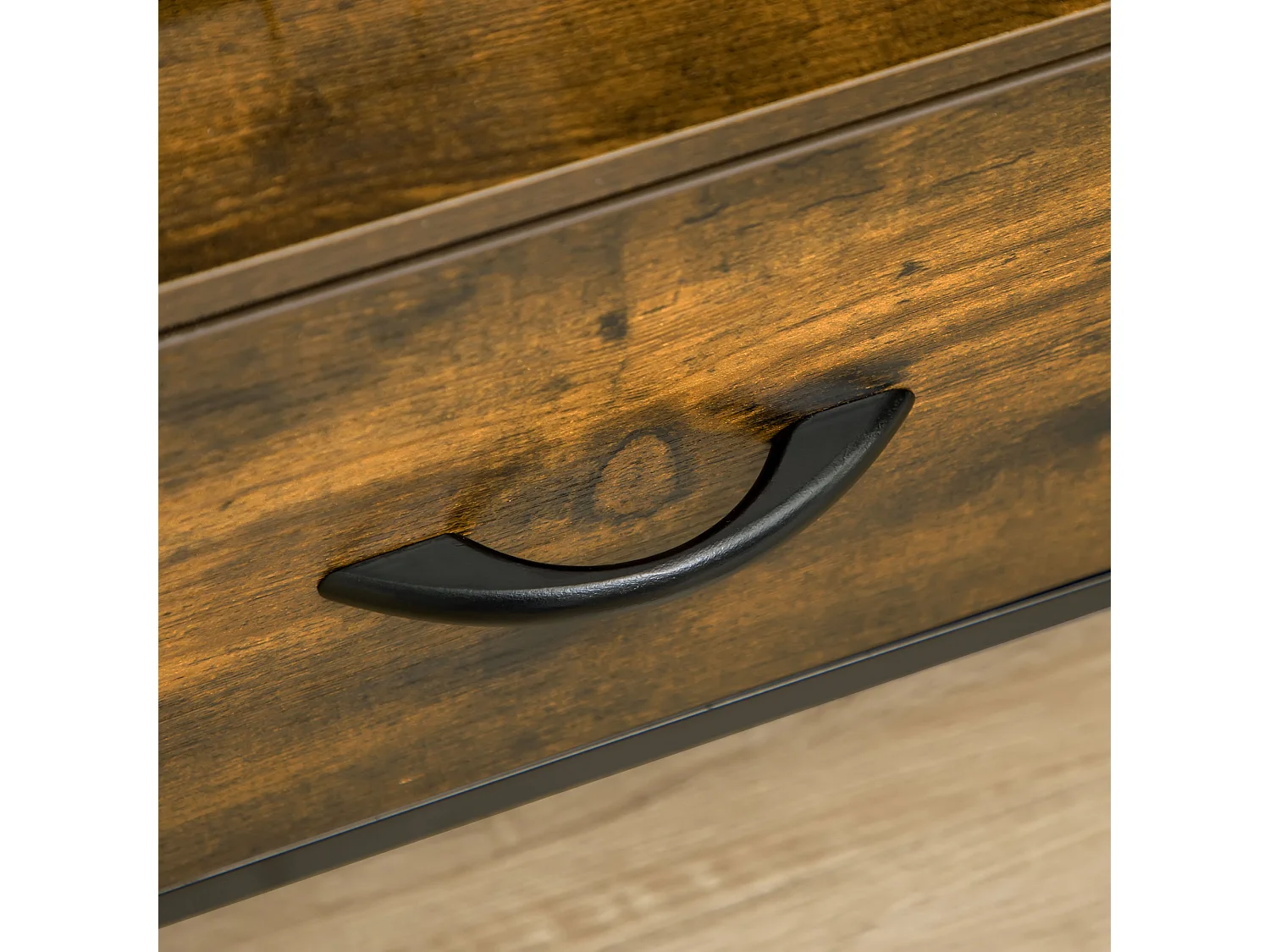 Armario de salón marrón rústico 45x40x50.5 cm HOMCOM