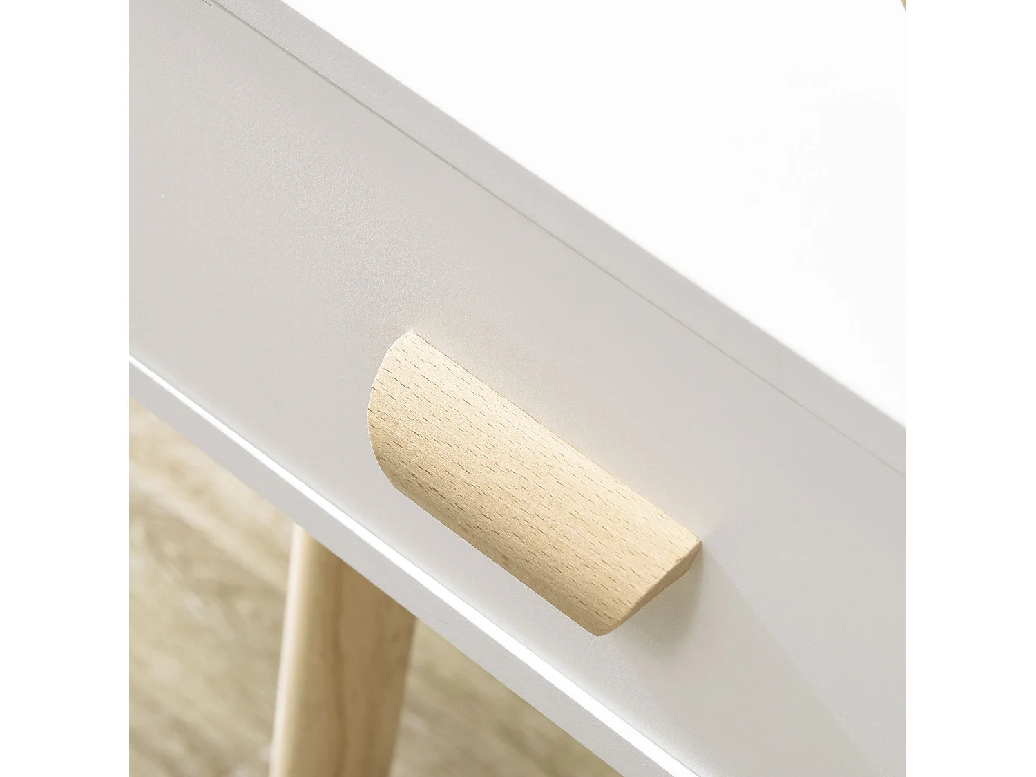 Mesitas de noche blanco 40.5x30.5x60 cm HOMCOM