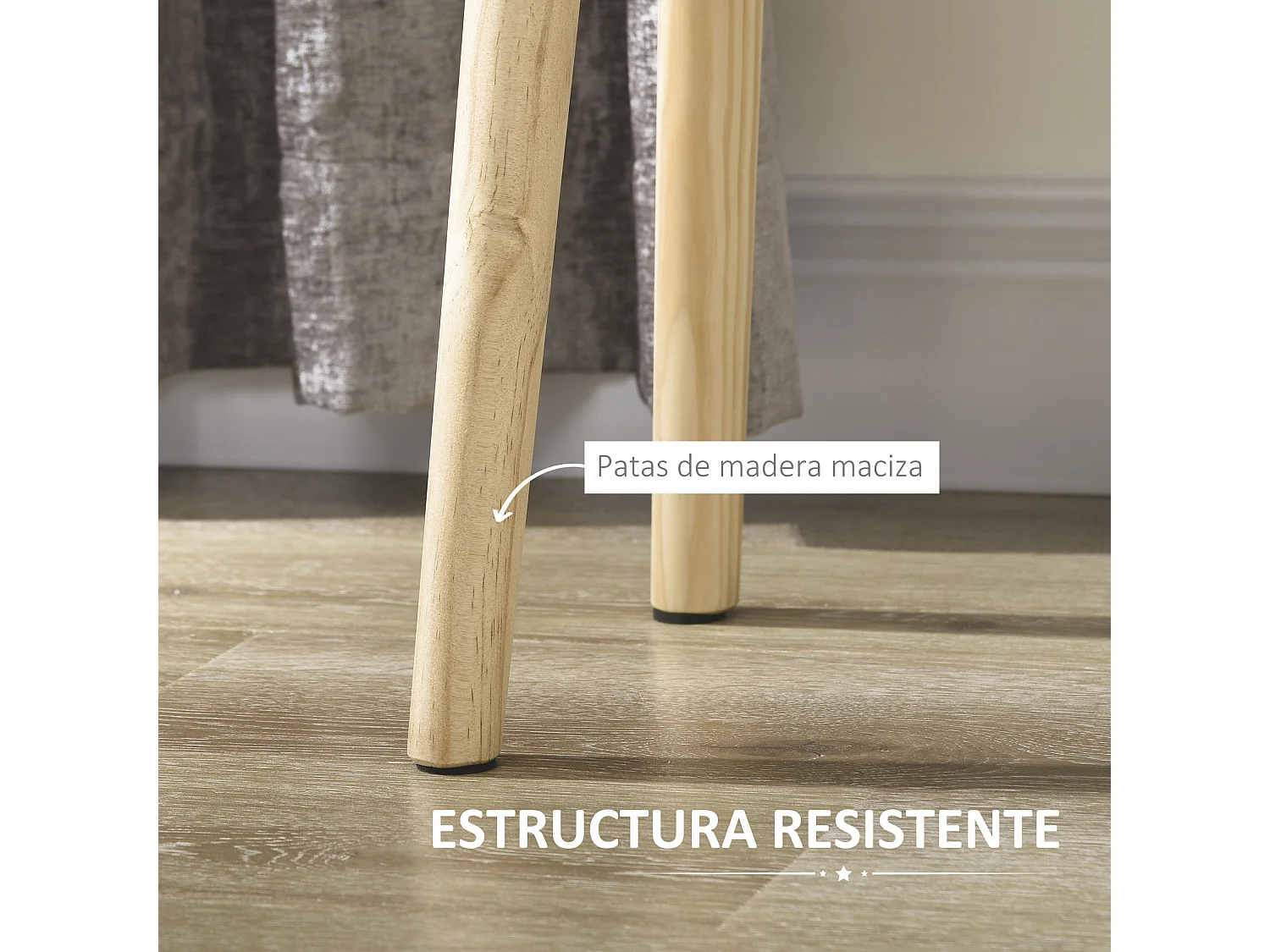 Mesitas de noche blanco 40.5x30.5x60 cm HOMCOM