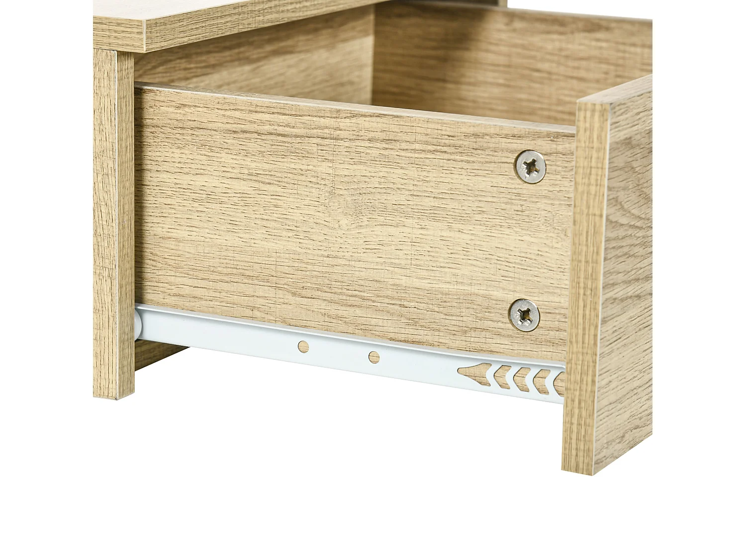 Mesillas de noche madera natural 43x36.5x30.5 cm HOMCOM