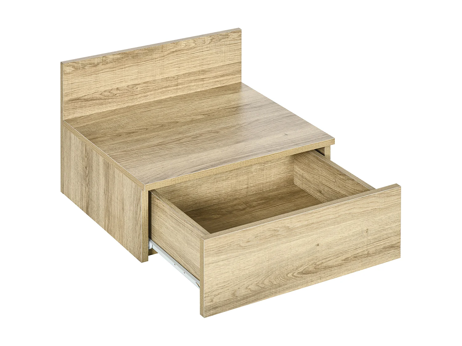 Mesillas de noche madera natural 43x36.5x30.5 cm HOMCOM