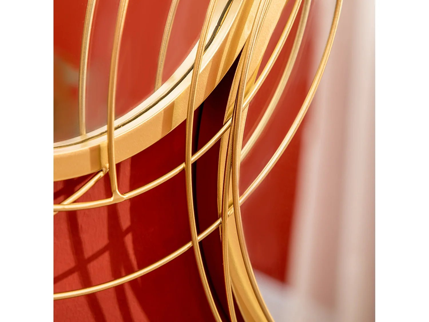 Decoración pared metálica oro 107x4x56 cm HOMCOM