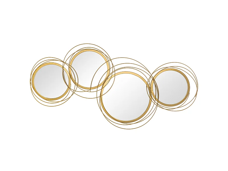 Decoración pared metálica oro 107x4x56 cm HOMCOM