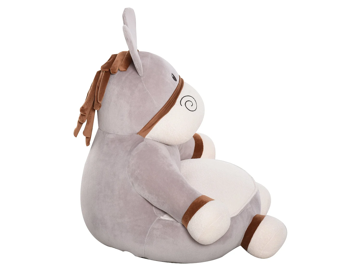 Puff infantil gris 60 x 55 x 60cm HOMCOM