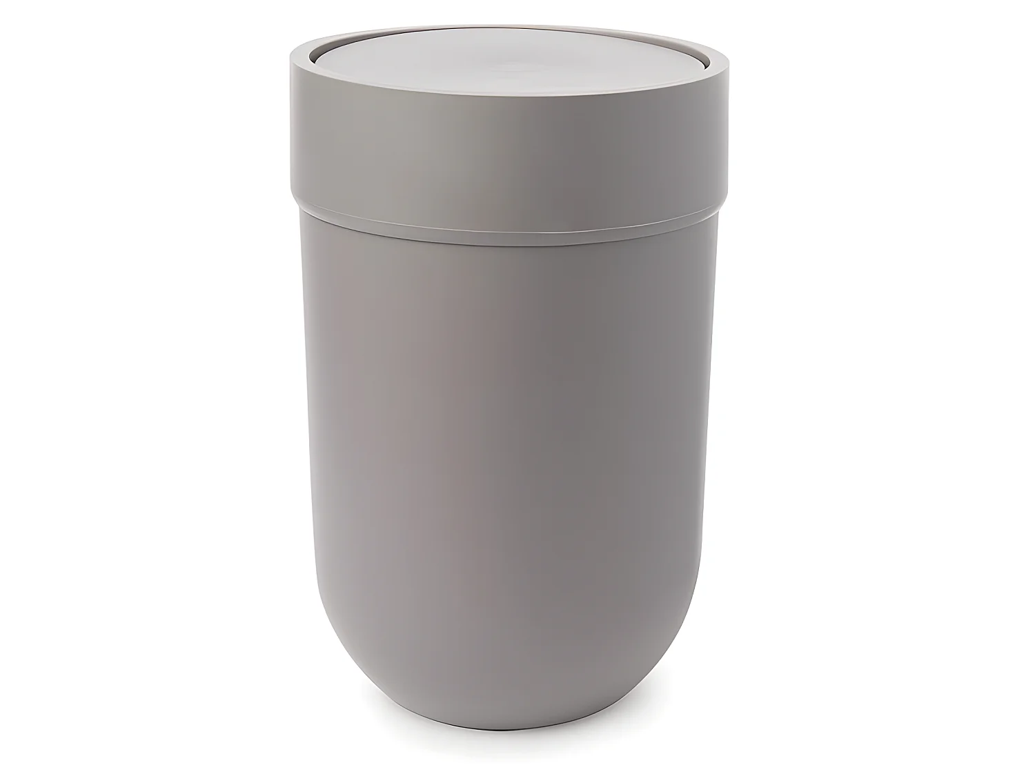 Bote de basura con tapa, con capacidad de 1.6 galones (6 l) Gris