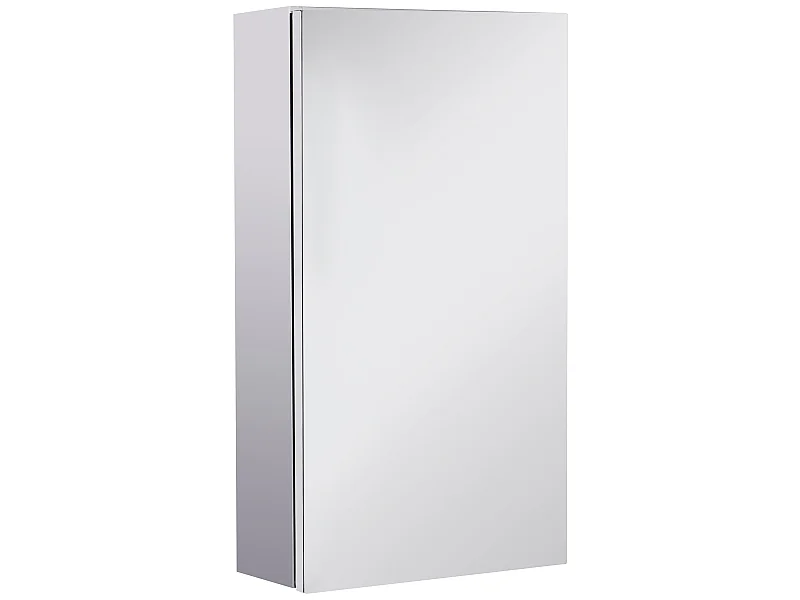 Armario con espejo plata 30x14x55 cm HOMCOM