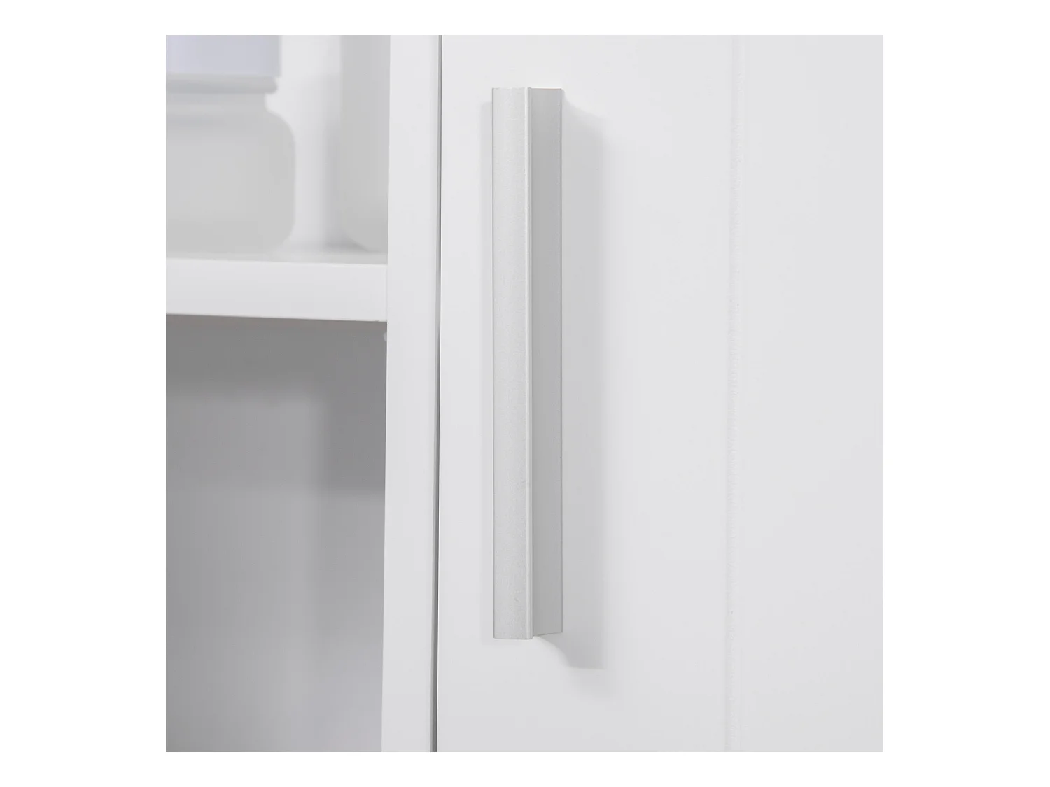 Armario con espejo blanco 54x15.2x55.3 cm kleankin