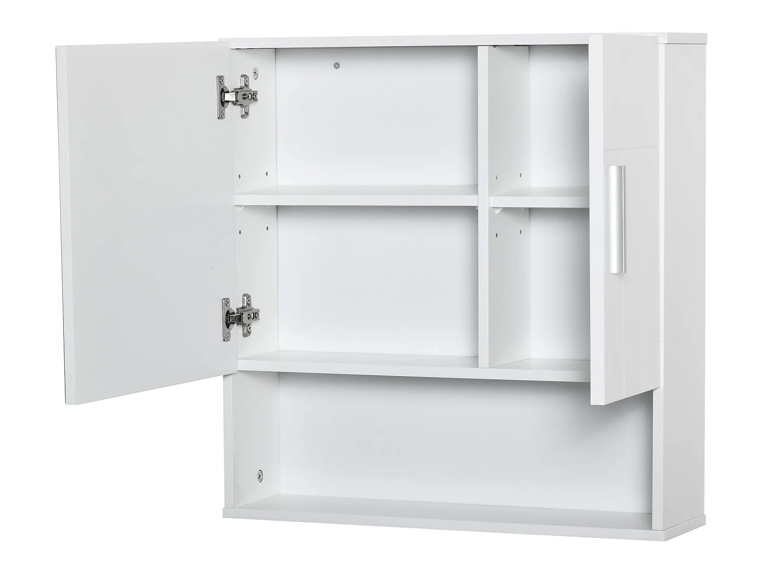 Armario con espejo blanco 54x15.2x55.3 cm kleankin