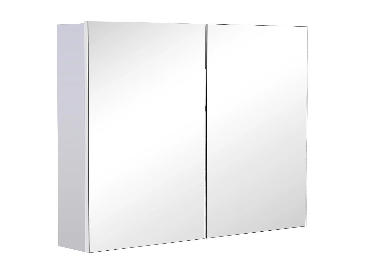 Armario con espejo blanco 80x15x60 cm HOMCOM