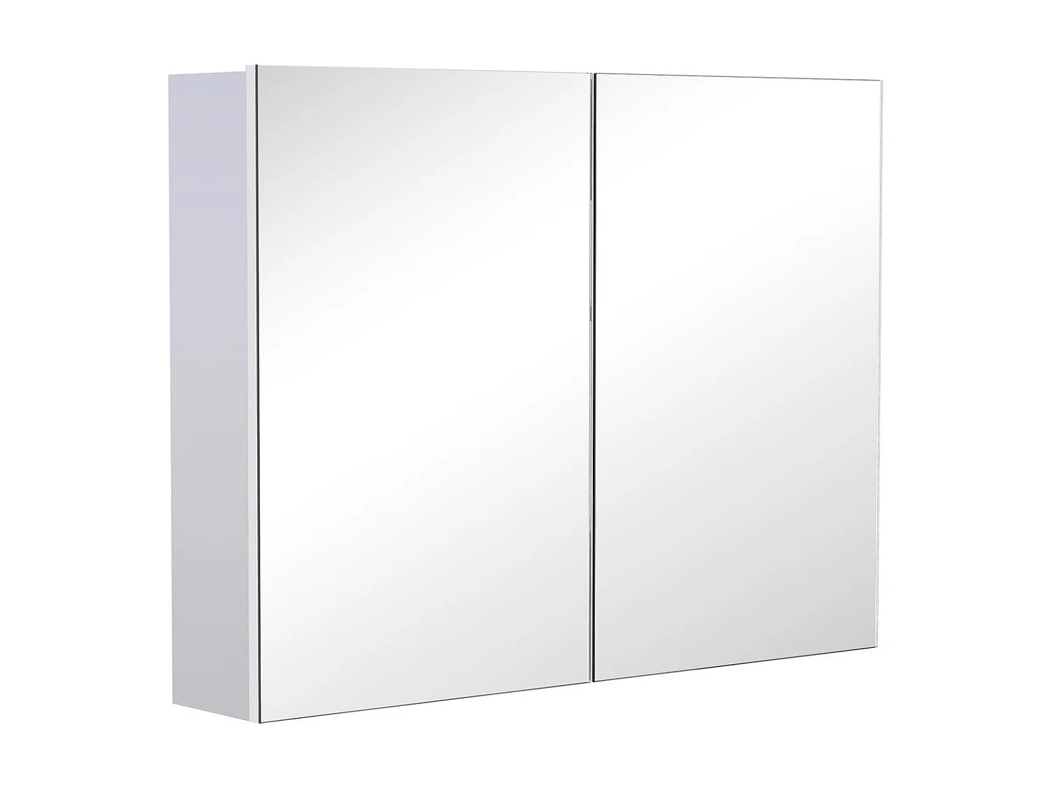 Armario con espejo blanco 80x15x60 cm HOMCOM