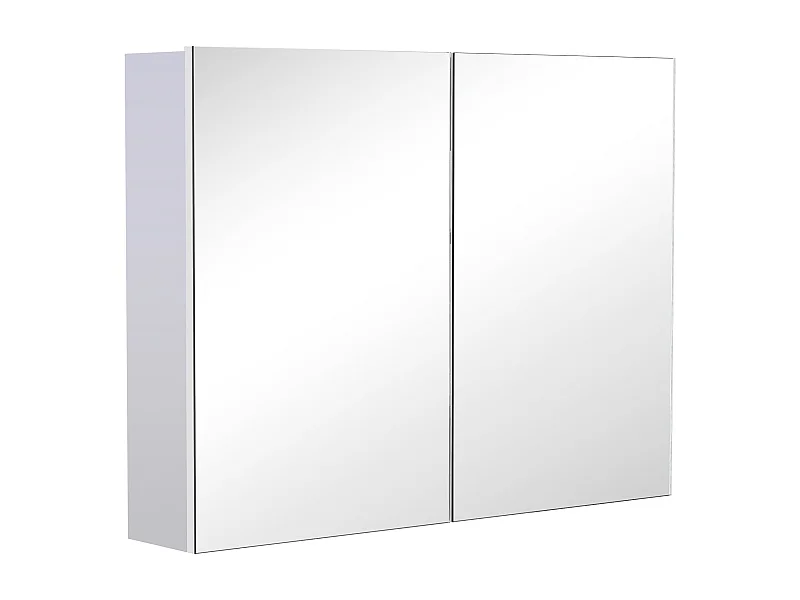 Armario con espejo blanco 80x15x60 cm HOMCOM