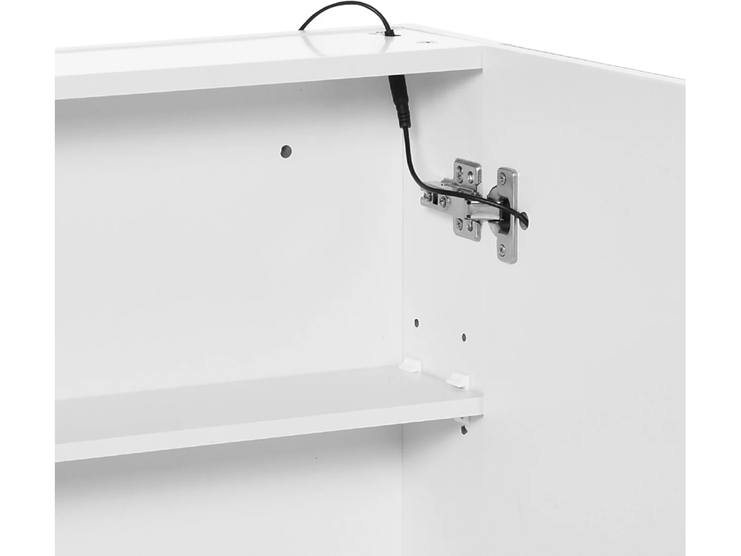 Armario con espejo blanco 50x15x60 cm HOMCOM