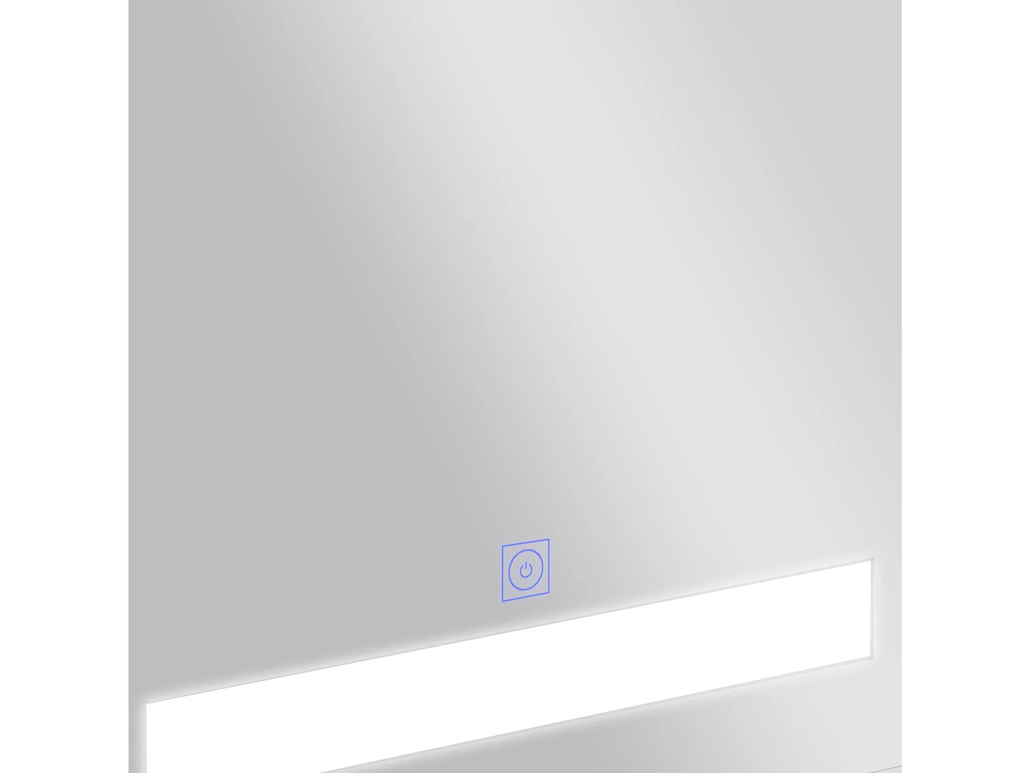 Armario con espejo blanco 50x15x60 cm HOMCOM