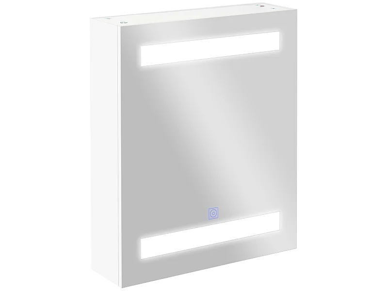 Armario con espejo blanco 50x15x60 cm HOMCOM