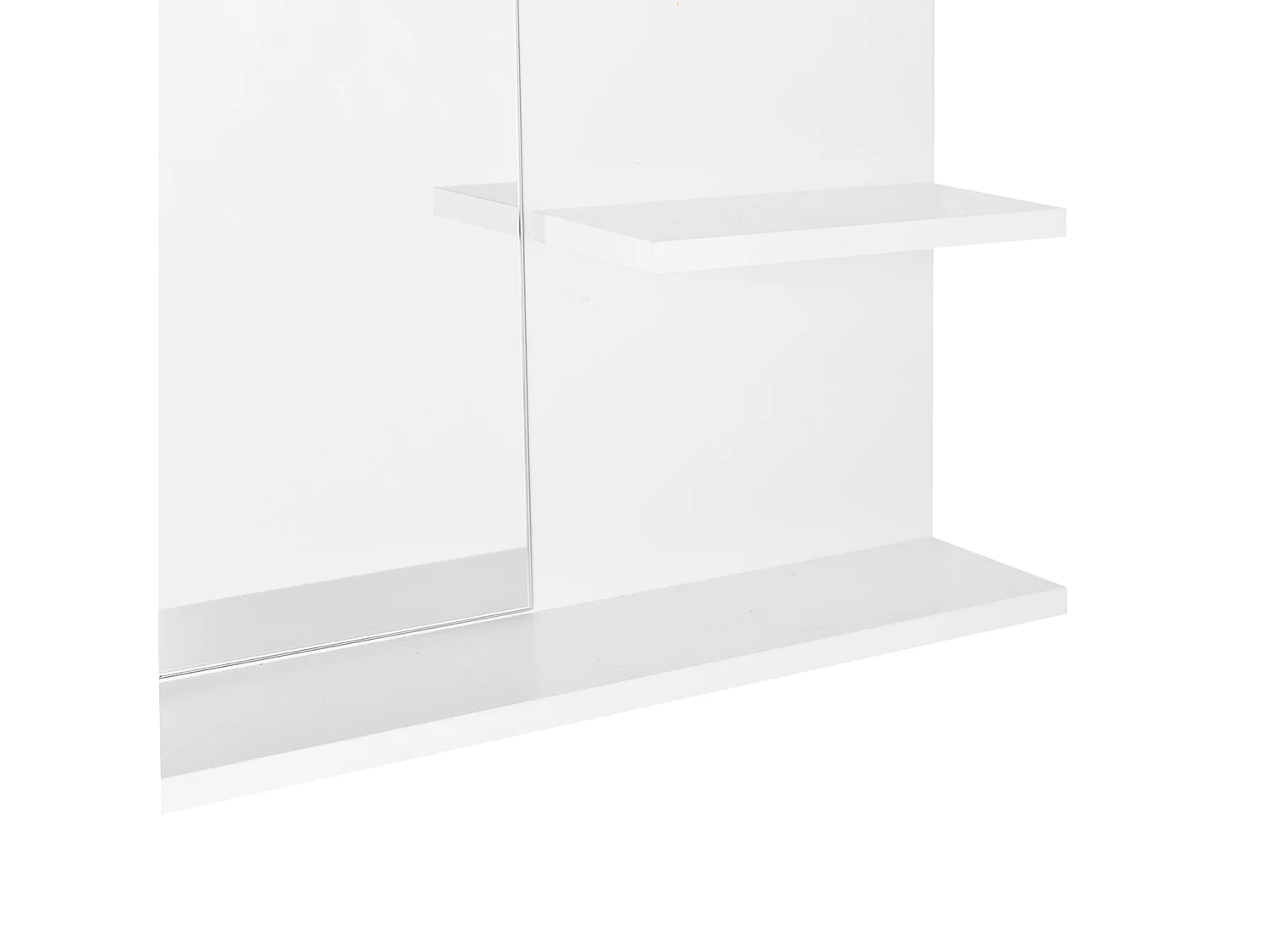 Espejo de pared blanco 60x10x48 cm kleankin