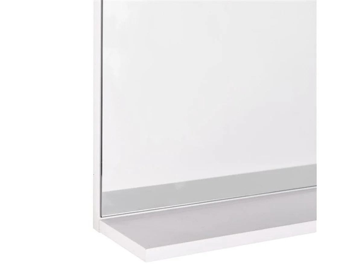 Espejo de pared blanco 60x10x48 cm kleankin