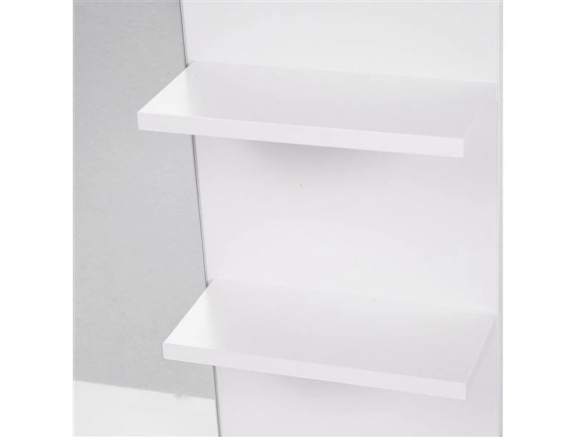 Espejo de pared blanco 60x10x48 cm kleankin