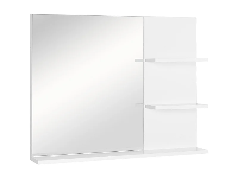 Espejo de pared blanco 60x10x48 cm kleankin
