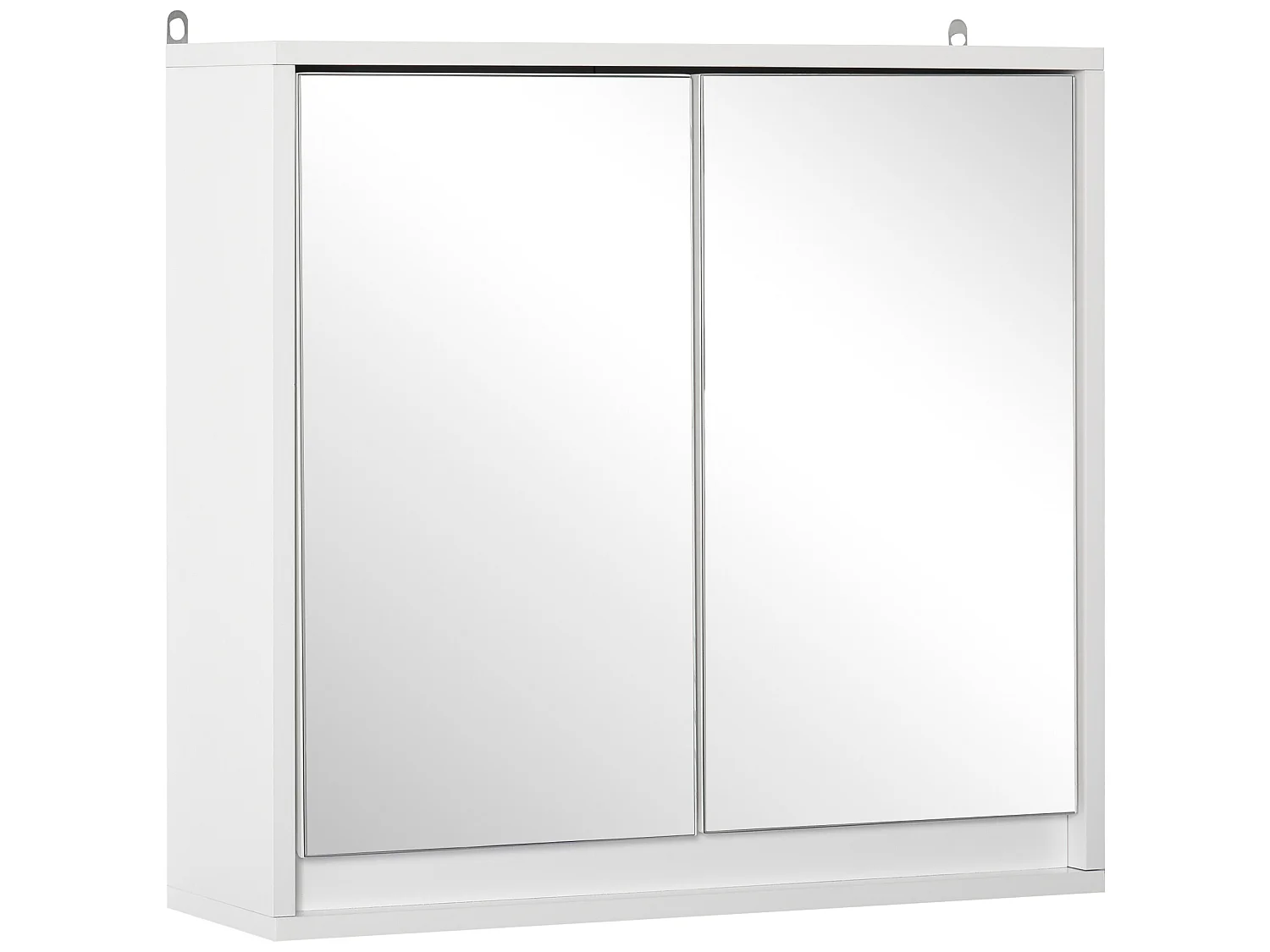 Armario con espejo blanco 48x14.5x45 cm HOMCOM