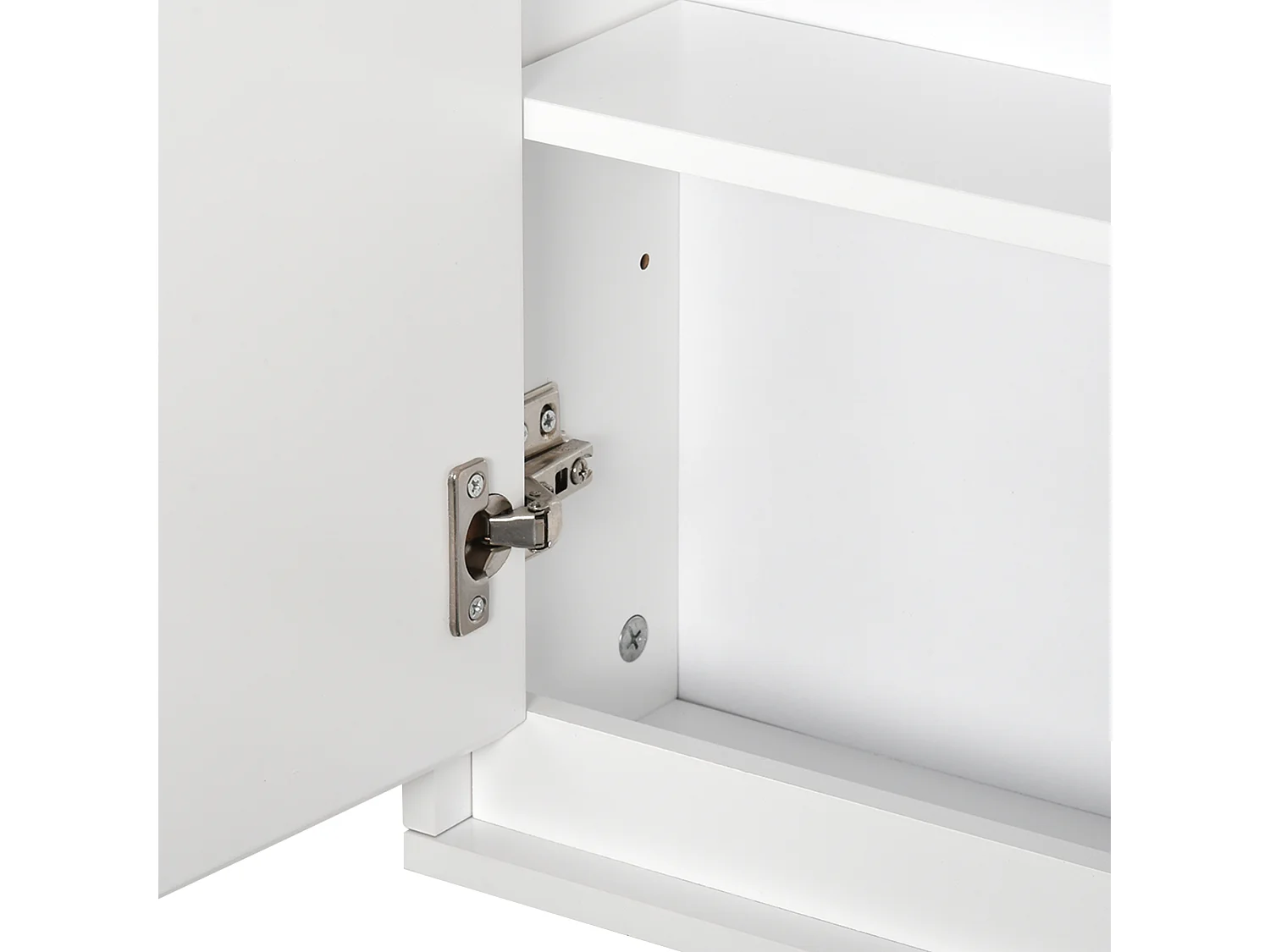 Armario con espejo blanco 48x14.5x45 cm HOMCOM