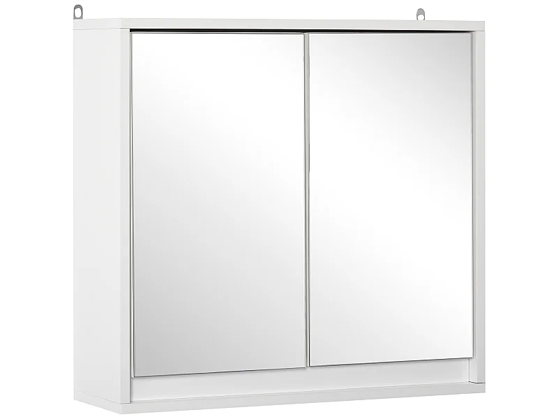 Armario con espejo blanco 48x14.5x45 cm HOMCOM